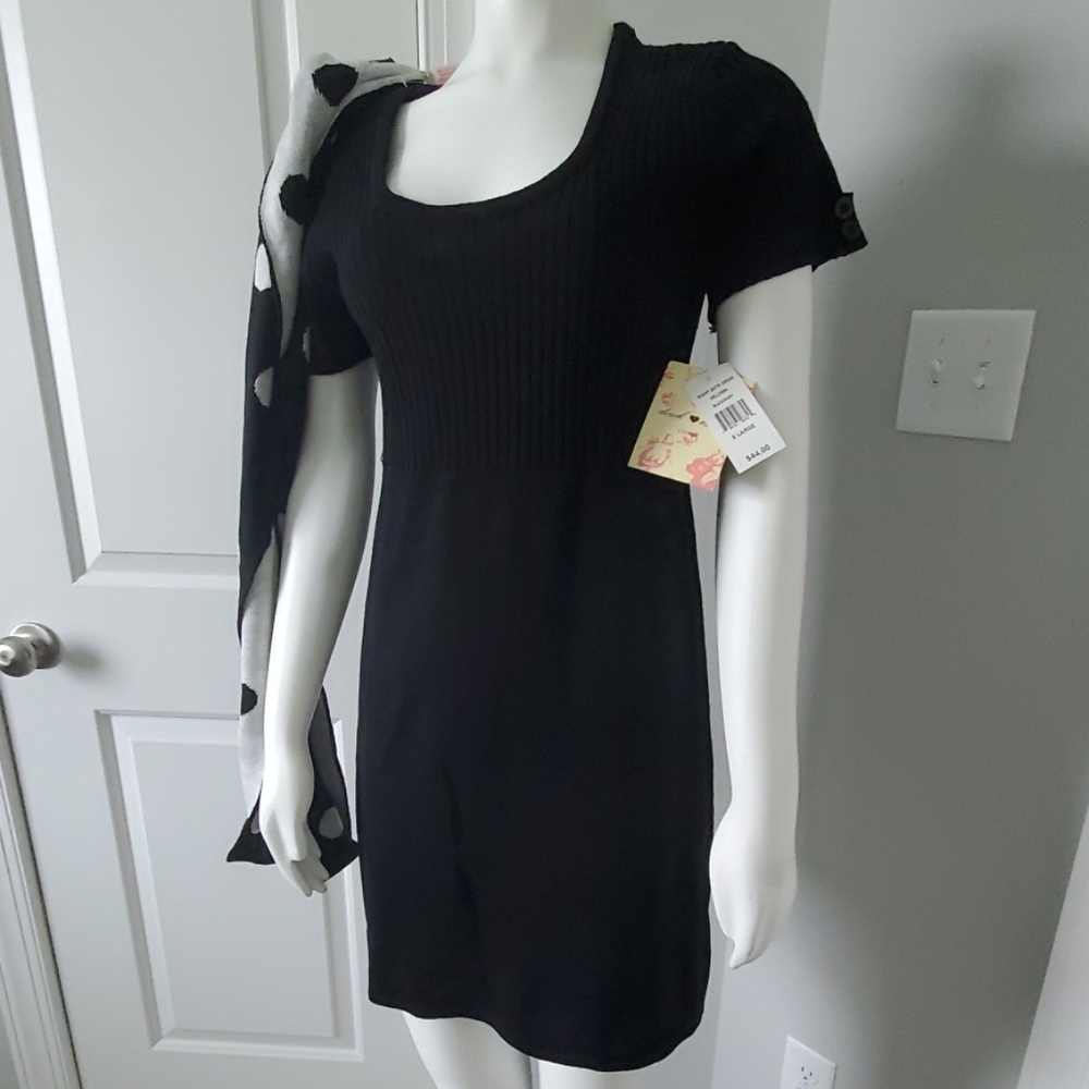 NWT Derek Hearts vintage sweater dress - Picture 3 of 4